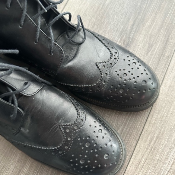 Boemos Black Leather Women’s Black Boots Made in Italy - Picture 4 of 9